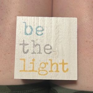 Be the light wooden decoration